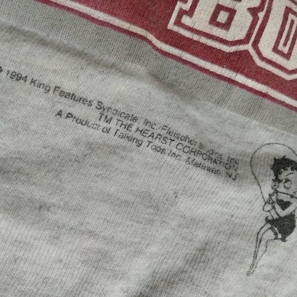 Vintage Buffed Betty Boop 100% Solid Boop T-Shirt - Picture 4 of 8